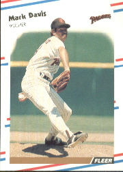 1988 Fleer Baseball Cards      581     Mark Davis
